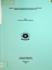 RESPON Chlorella pyrenoidosa dan Nannochloropsis sp. TERHADAP BERBAGAI KONSENTRASI AMONIA CAIR