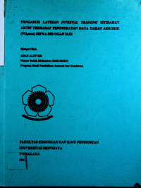 PENGARUH LATIHAN INTERVAL TRAINING ISTIRAHAT AKTIF TERHADAP PENINGKATAN DAYA TAHAN AEROBIK (VO2max) SISWA SSB OGAN ILIR