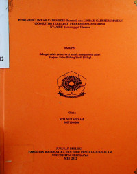 PENGARUH LIMBAH CAIR MEDIS (Farmasi) dan LIMBAH CAIR PERUMAHAN (DOMESTIK) TERHADAP PERKEMBANGAN LARVA NYAMUK Aedes aegypti Linneus