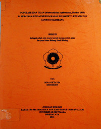 POPULASI IKAN TILAN (Mastacembelus erythrotaenia, Bleeker 1850) DI PERAIRAN SUNGAI MUSI KAWASAN PULOKERTO KECAMATAN GANDUS PALEMBANG