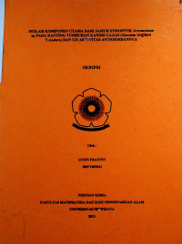 ISOLASI KOMPONEN UTAMA DARI JAMUR ENDOFITIK Acremonium sp PADA RANTING TUMBUHAN KANDIS GAJAH (Garcinia Griffithil T.Anders) DAN UJI AKTIVITAS ANTIOKSIDANNYA