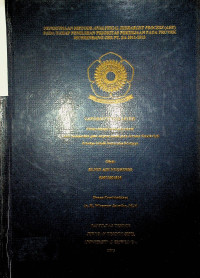 PENGGUNAAN METODE ANALYTICAL HIERARCHY PROCESS (AHP) PADA TAHAP PEMILIHAN PRIORITAS PEKERJAAN PADA PROYEK MUSRENBANG CSR PT. BA 2011-2012