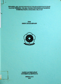 DINAMIKA pH, KADAR KAPASITAS TUKAR KATION DAN KADAR KALIUM TERSEDIA SELAMA PROSES PENGOMPOSAN KOMPOS TUMBUHAN RAWA SUMATERA SELATAN