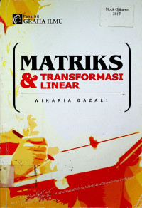 MATRIKS & TRANSFORMASI LINIER