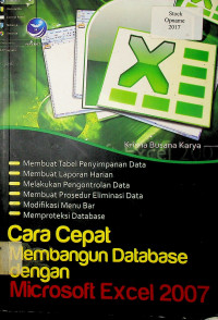 Cara Cepat Membangun Database Dengan Microsoft Excel 2007