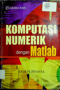 KOMPUTASI NUMERIK dengan Matlab