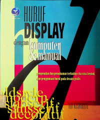 HURUF DISPLAY dengan komputer & manual