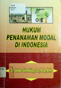 HUKUM PENANAMAN MODAL DI INDONESIA