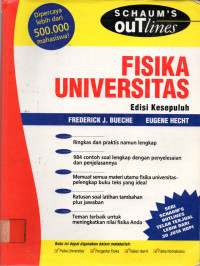 SCHAUM'S ouTlines: FISIKA UNIVERSITAS: Edisi Kesepuluh