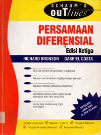 SCHAUM'S ouTlines: PERSAMAAN DIFERENSIAL, Edisi Ketiga