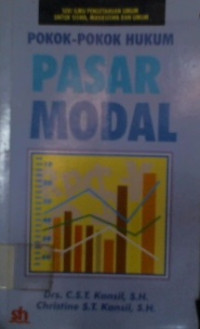 POKOK-POKOK HUKUM PASAR MODAL; Undang- Undang No. 8 Tahun 1995