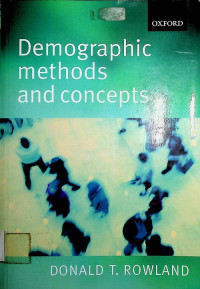 Demographic methods and concepts