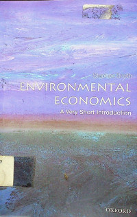 ENVIROMENTAL ECONOMICS: A Very Short Introduction