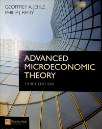 ADVANCED MICROECONOMICS THEORY THIRD EDITION