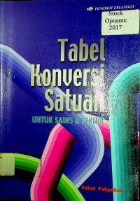 Tabel Konversi Satuan UNTUK SAINS & TEKNIK
