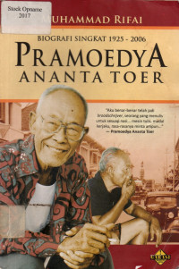 BIOGRAFI SINGKAT 1925 - 2006: PRAMUDYA ANANTA TOER