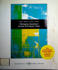 Managing Operations Across the Supplay Chain