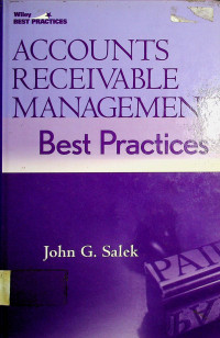 ACCOUNTS RECEIVABLE MANAGEMENT; Best Practices