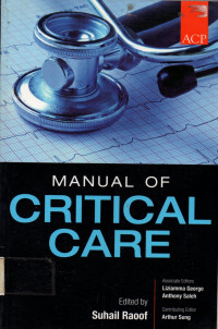 MANUAL OF CRITICAL CARE