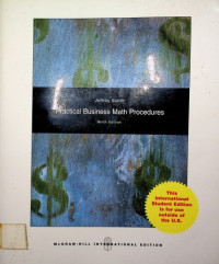 Practical Business Math Procedures, Ninth Edition