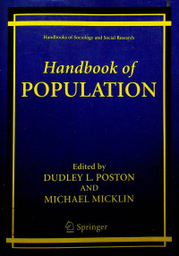Handbooks of Sociology and Social Research: Handbook of POPULATION