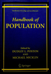 Handbooks of Sociology and Social Research: Handbook of POPULATION
