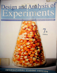 Design and Analysis of Experiments 7th Edition