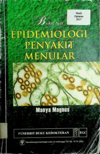 Buku Ajar: EPIDEMIOLOGI PENYAKIT MENULAR