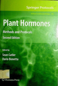 Plant Hormones: Methods and Protocols, Second Edition