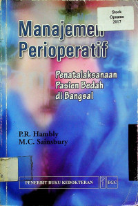 Manajemen Perioperatif: Penatalaksanaan Pasien Bedah di Bangsal