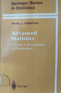 Advanced Statistics, Volume I: Description of Populations