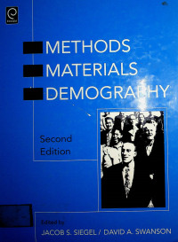 METHODS MATERIALS DEMOGRAPHY, Second Edition