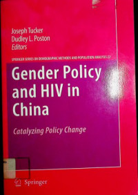 Gender Policy and HIV in China : Catalyzing Policy Change