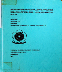 PENGARUH LATIHAN LOMPAT KOTAK TERHADAP HASIL LOMPAT JAUH GAYA JONGKOK SISWA PUTRA PADA KEGIATAN EKSTRAKURIKULER DI SMP NEGERI 1 TANJUNG BATU KABUPATEN OGAN ILIR