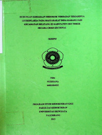 HUBUNGAN KEBIASAAN MEROKOK TERHADAP TERJADINYA LEUKOPLAKIA PADA MASYARAKAT DESA KARANG JADI KECAMATAN BELITANG KABUPATEN OKU TIMUR SECARA CROSSSECTIONAL