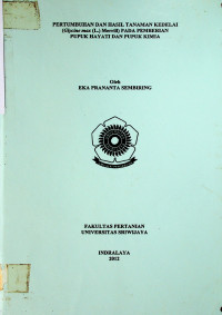 PERTUMBUHAN DAN HASIL TANAMAN KEDELAI (Glycine max (L.) Merrill) PADA PEMBERIAN PUPUK HAYATI DAN PUPUK KIMIA