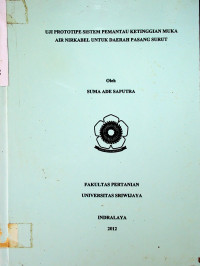 UJI PROTOTIPE SISTEM PEMANTAU KETINGGIAN MUKA AIR NIRKABEL UNTUK DAERAH PASANG SURUT