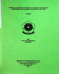 PERBEDAAN KEKERASAN PERMUKAAN ENAMEL GIGI SETELAH PERENDAMAN DALAM BERBAGAI MINUMAN ISOTONIK