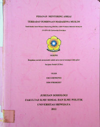 PERANAN MENTORING AMKAI TERHADAP PEMBINAAN MAHASISWA MUSLIM STUDI BADAN SEMI OTONOM MENTORING (3SOIM), UKM WAHANA DAKWAH ISLAMIYAH (NADWAH)