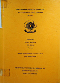 KINERJA KEUANGAN DAERAH PEMERINTAH KOTA PRABUMULIH TAHUN ANGGARAN 2007-2011