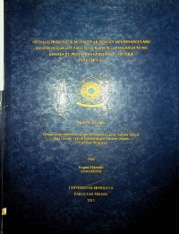 OPTIMASI PRODUKSI SUMUR MINYAK DENGAN MENDESAIN ULANG (REDESIGN) GAS LIFT PADA SUMUR GNK-X LAPANGAN GUNUNG KEMALA PT. PERTAMINA EP REGION SUMATERA, PRABUMULIH