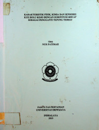 KARAKTERISTIK FISIK, KIMIA DAN SENSORIS KUE BOLU KOJO DENGAN SUBSTITUSI MOCAF SEBAGAI PENGGANTI TEPUNG TERIGU