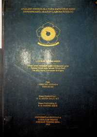 ANALISIS HIDROLIKA PADA BANGUNAN KRIB IMPERMEABLE (KAJIAN LABORATORIUM)