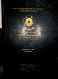 EVALUASI SALURAN DRAINASE PADA RUAS JALAN KAPTEN A. RIVAI PALEMBANG