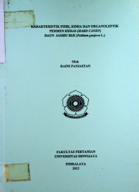 KARAKTERISTIK FISIK, KIMIA DAN ORGANOLEPTIK PERMEN KERAS (HARD CANDY) DAUN JAMBU BIJI (Psidium guajava L.)