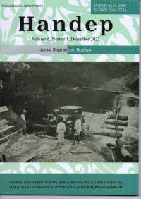 Handep: Jurnal Sejarah dan Budaya: volume 6 Nomor 1 Desember 2023