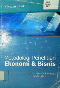 Metodelogi Penelitian Ekonomi & Bisnis