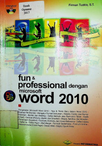 fun & professional dengan microsoft word 2010