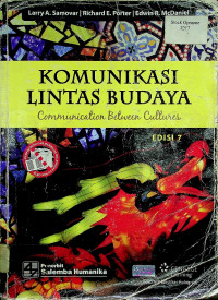 KOMUNIKASI LINTAS BUDAYA : Communication Between Cultures  EDISI 7