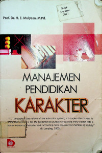 MANAJEMEN PENDIDIKAN KARAKTER